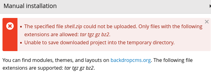 zip blocked
